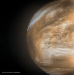 Venus' thick atmosphere 