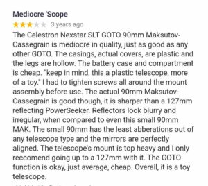 Celestron nexstar 90SLT Review
