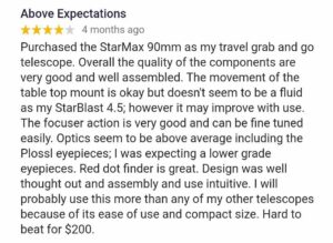 Orion Starmax 90mm Review