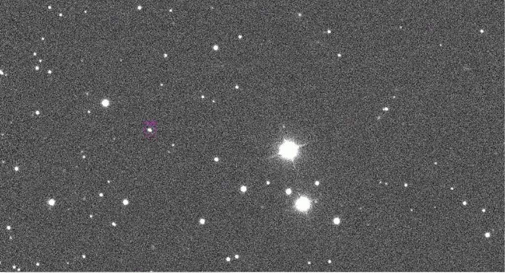 Asteroids through a telescope 