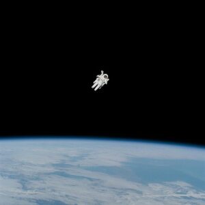 Drifting astronaut