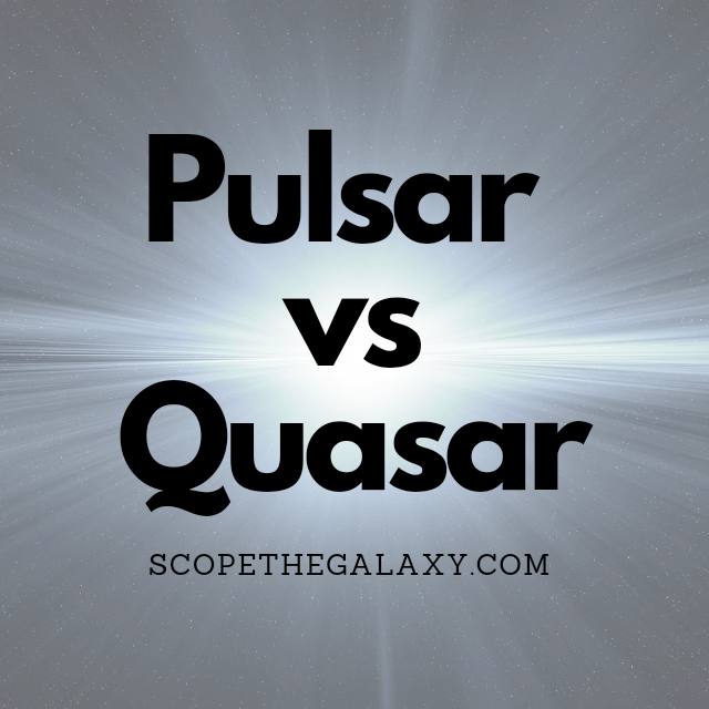 quasar vs.pulsar