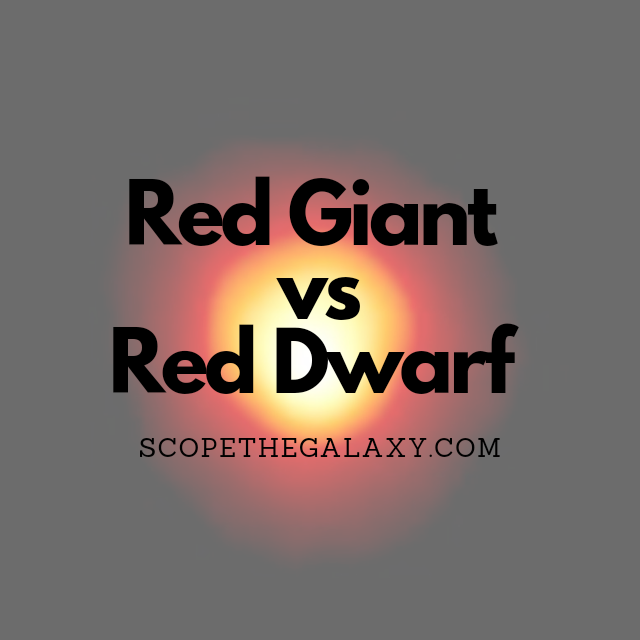 red giant compared to