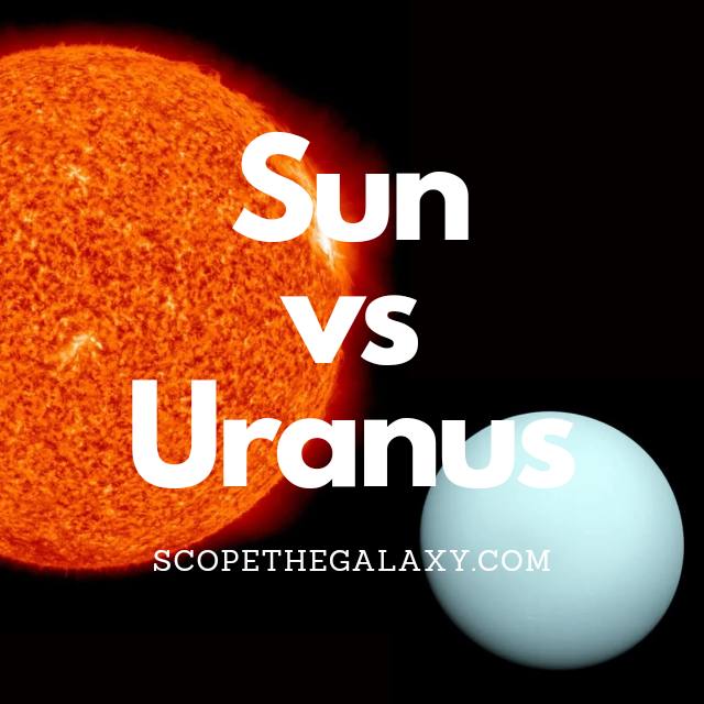 Sun vs Uranus (How Are They Different?) | Scope The Galaxy